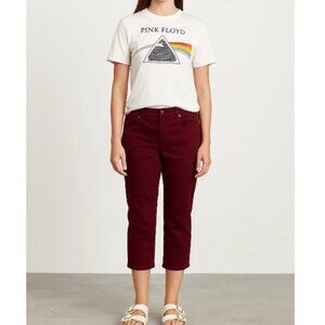 Brody Jeans Authentic Red/Pink Capri Stretchy Jeans - Size 34